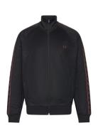 Contrast Tape Trk Jkt Tops Sweatshirts & Hoodies Sweatshirts Black Fred Perry