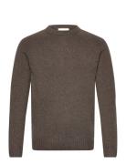 Bs Caspian Regular Fit Knitwear Tops Knitwear Round Necks Brown Bruun & Stengade