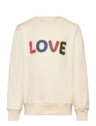 Tnlinea Sweatshirt Tops Sweatshirts & Hoodies Sweatshirts Cream The New