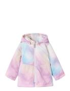 Nmfmaxi Jacket Aop Outerwear Jackets & Coats Winter Jackets Pink Name It