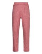 Check Pant With Elastic At The Waist Bottoms Trousers Red Copenhagen Colors