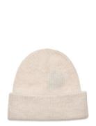 Slfmaline Lano Knit Beanie Noos Accessories Headwear Beanies Beige Selected Femme