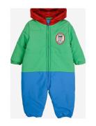 Baby B.c Color Block Overall Outerwear Coveralls Snow-ski Coveralls & Sets Green Bobo Choses