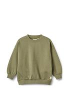 Crewneck Momu Tops Sweatshirts & Hoodies Sweatshirts Green Wheat