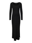 Olmnella L/S Long Dress Jrs Dresses & Skirts Dresses Casual Dresses Long-sleeved Casual Dresses Black Only Maternity