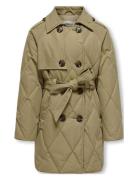 Kogmauda Quilted Coat Otw Outerwear Jackets & Coats Quilted Jackets Green Kids Only