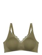 Amourette N01 Lingerie Bras & Tops Soft Bras Non Wired Bras Khaki Green Triumph