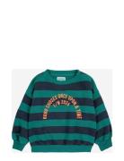 Bobo Circle Stripes Sweatshirt Tops Sweatshirts & Hoodies Sweatshirts Green Bobo Choses