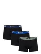 Trunk 3P Power Boxershorts Black BOSS