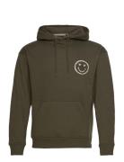 Sweatshirt Tops Sweatshirts & Hoodies Hoodies Khaki Green Blend