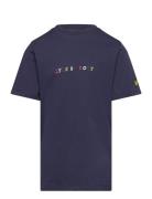 Multi Colour Embroidery T-Shirt Tops T-Kortærmet Skjorte Navy Lyle & Scott