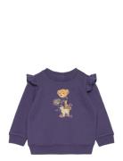 Polo Bear Ruffled Fleece Sweatshirt Tops Sweatshirts & Hoodies Sweatshirts Navy Ralph Lauren Baby