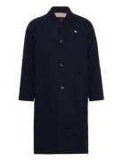 Tjm Wool Coat Uldfrakke Frakke Navy Tommy Jeans