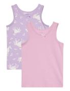 Nmftank Top 2P Pastel Lilac Horse Noos Night & Underwear Underwear Tops Purple Name It