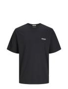 Jormykonos Geo Back Tee Ss Crew Neck Ln Tops T-Kortærmet Skjorte Black Jack & J S