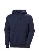 Cotton Fleece Hoodie Tops Sweatshirts & Hoodies Hoodies Navy Helly Hansen