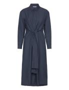 Srsydney Midi Shirt Dress Knælang Kjole Navy Soft Rebels