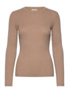 Bs Bonita Regular Fit Knitwear Tops Knitwear Jumpers Beige Bruun & Stengade