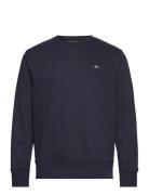 Reg Emb Archive Shield Cneck Tops Sweatshirts & Hoodies Sweatshirts Navy GANT