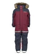 Bjärven Kds Cover 3 Outerwear Coveralls Snow-ski Coveralls & Sets Burgundy Didriksons