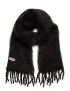 Aurora Kid Mohair Scarf Accessories Scarves Winter Scarves Black Balmuir