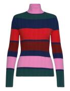 Multi Stripes Knitted Turtle Neck Tops Knitwear Turtleneck Multi/patterned Bobo Choses