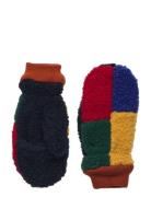 Color Block Sheepskin Mittens Accessories Gloves & Mittens Mittens Red Bobo Choses