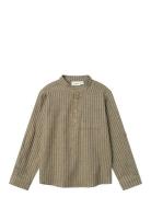 Nmmlanu Ls Loose Shirt Lil Tops Shirts Long-sleeved Shirts Khaki Green Lil'Atelier