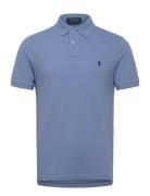 Custom Slim Fit Mesh Polo Shirt Designers Knitwear Short Sleeve Knitted Polos Blue Polo Ralph Lauren