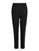 Stretch Cotton-Blend Pant Bottoms Trousers Slim Fit Trousers Black Lauren Ralph Lauren