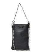 Rock Ph Pouch Grained Leath Mobilaccessory-covers Ph Cases Black Zadig & Voltaire