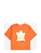 Funny Ghost T-Shirt Tops T-Kortærmet Skjorte Orange Bobo Choses