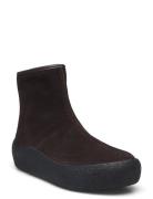 Lykke W Shoes Boots Ankle Boots Ankle Boots Flat Heel Brown Exani