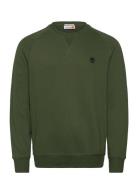 Exeter River Brushed Back Crew Sweatshirt Black Forest Green Designers Sweatshirts & Hoodies Sweatshirts Khaki Green Timberland