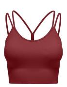 Onpfrion-2-Free Seam Bra Lingerie Bras & Tops Sports Bras - All Burgundy Only Play