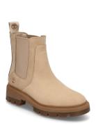 Cortina Valley Mid Chelsea Boot Light Beige Nubuck Shoes Chelsea Boots Cream Timberland