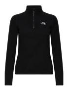 W 100 Glacier 1/4 Zip - Eu Sport Sweatshirts & Hoodies Fleeces & Midlayers Black The North Face