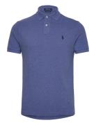 Custom Slim Fit Mesh Polo Shirt Designers Knitwear Short Sleeve Knitted Polos Blue Polo Ralph Lauren