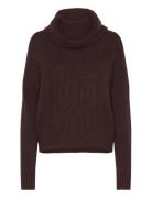 Cable-Knit Wool-Blend Turtleneck Sweater Tops Knitwear Turtleneck Brown Lauren Ralph Lauren