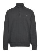 Herringb -Print Luxury Jersey Pullover Tops Knitwear Half Zip Jumpers Grey Polo Ralph Lauren