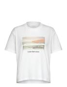 Photo Graphic Relaxed Tee Tops T-shirts & Tops Short-sleeved White Calvin Klein Jeans