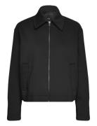 Cotton Jacket With Shirt Collar Outerwear Jackets Light-summer Jacket Black Mango