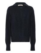 Knitted Polo Sweater Designers Knitwear Jumpers Navy REMAIN Birger Christensen