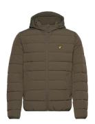 Lightweight Puffer Jacket Foret Jakke Khaki Green Lyle & Scott