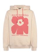 Luuppi Ii Unikko Placement Tops Sweatshirts & Hoodies Hoodies Beige Marimekko