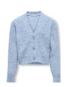 Kogoriana L/S Glitter Cardigan Knt Tops Knitwear Cardigans Blue Kids Only