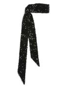 Pckam Long Sequins Scarf Accessories Scarves Lightweight Scarves Black Pieces