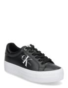 Vulc Flatform Laceup Low Lth Low-top Sneakers Black Calvin Klein