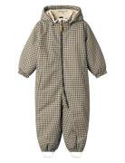 Nmmlasnow10 Suit Aop 1Fo Lil Outerwear Coveralls Snow-ski Coveralls & Sets Black Lil'Atelier