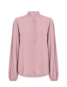 Sc-Radia Tops Blouses Long-sleeved Pink Soyaconcept